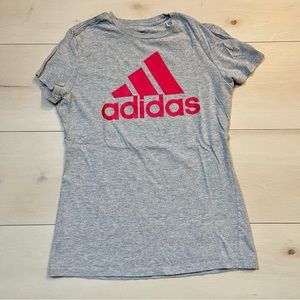 Adidas women’s grey short sleeve tee